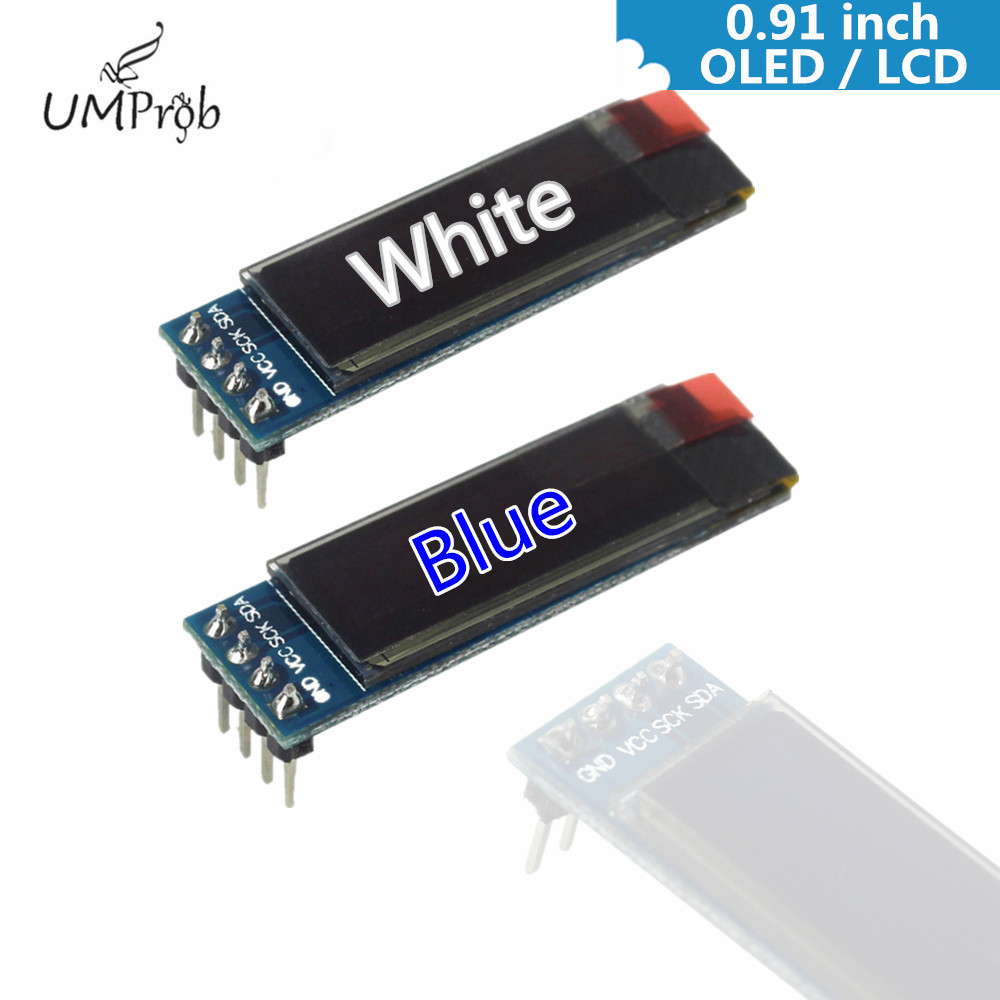 Arduino Diy Electronics - Display OLED LCD Branco/Azul de 0,91