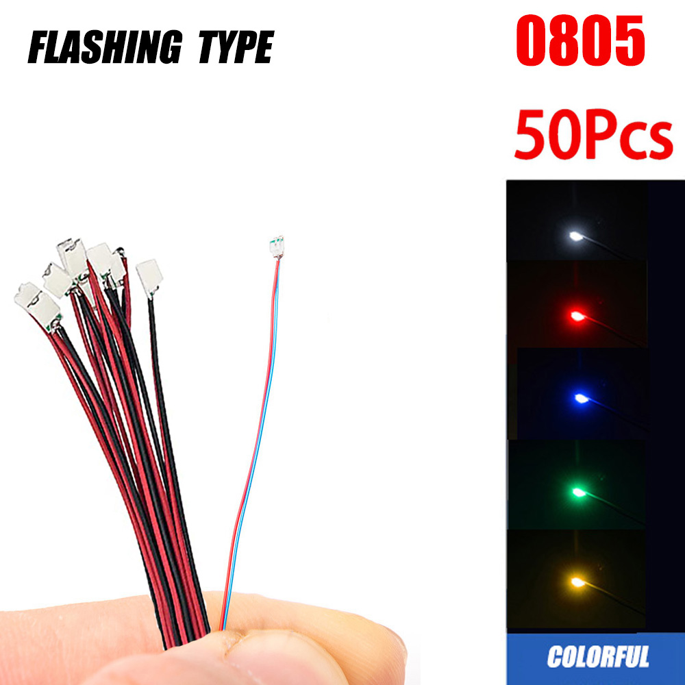 Smd Solder Paste - 50 pçs/saco 0805 piscando led smd