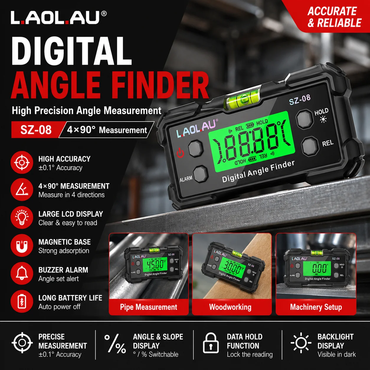 Diy Electronics Websites - Medidor de Ângulo Digital com Nível