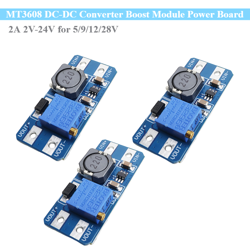 Arduino Diy Electronics - 3 pçs mt3608 módulo DC-DC conversor