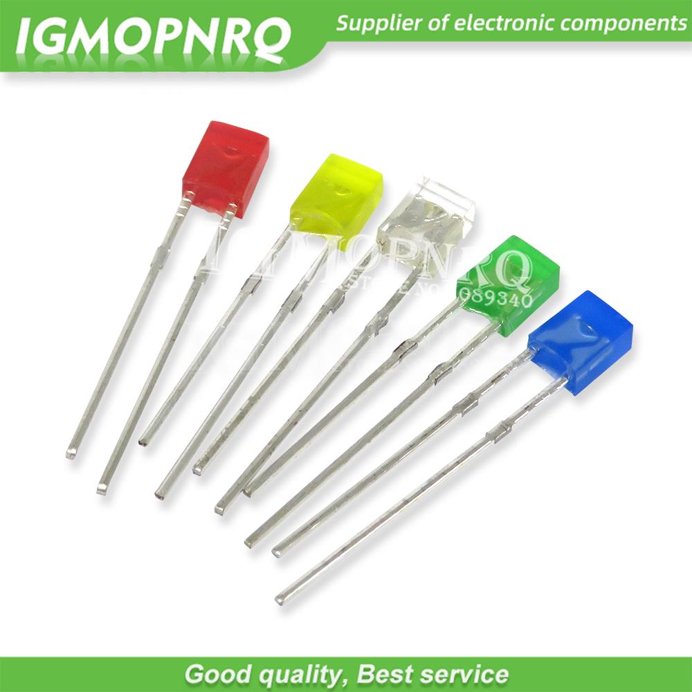 Diy Electronics News - 100 peças 2x3x4 2x5x7 led quadrado