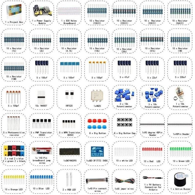 Novo Design~ Kit Super de Comp - Diy Electronics Board avaliação e preço