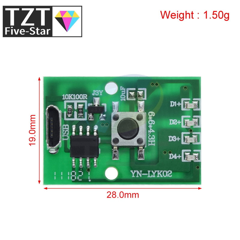 1/5 pçs lanterna driver placa  - Diy Electronics Desk avaliação e preço