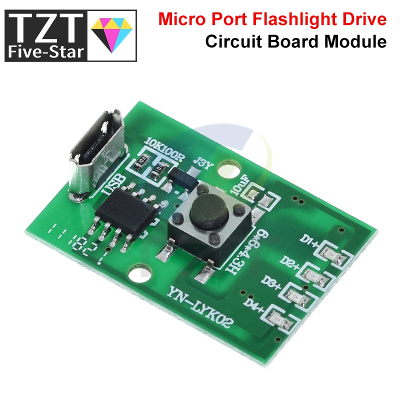 1/5 pçs lanterna driver placa  - Diy Electronics Desk avaliação e preço
