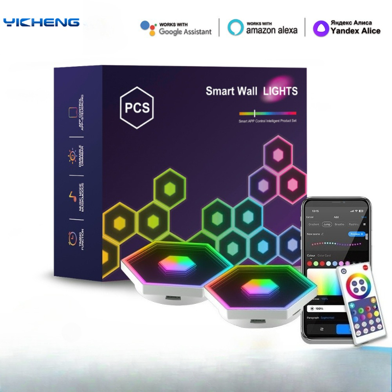 Nova Luminária de Parede Hexag - Diy Electronics News avaliação e preço