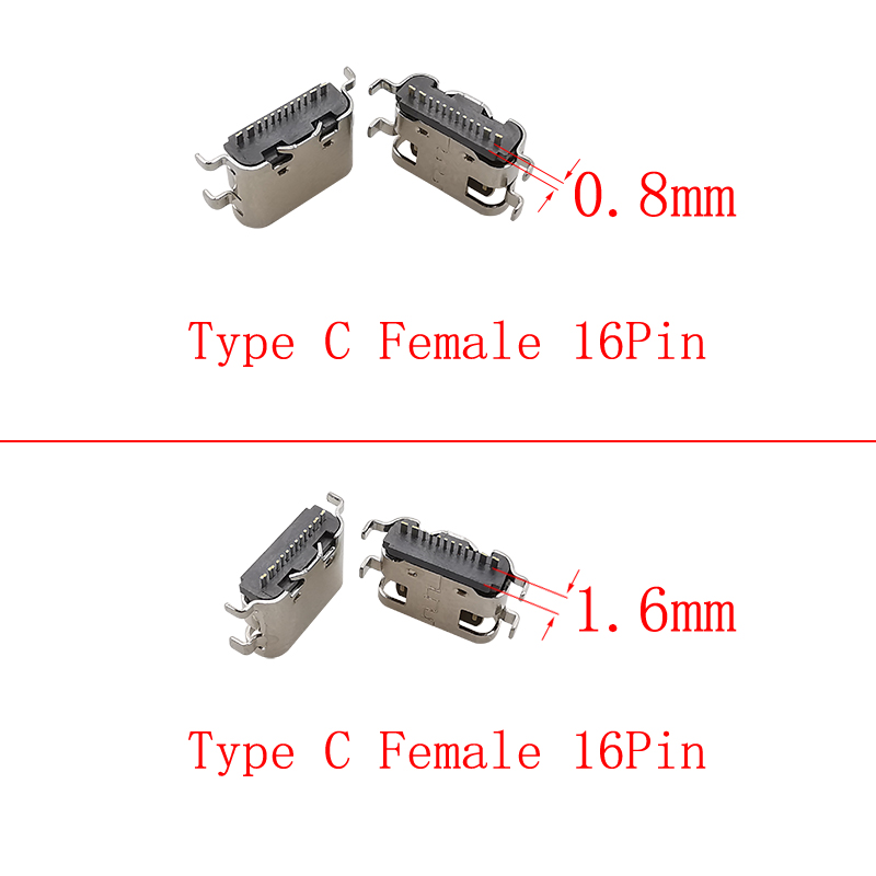 10 pçs usb tipo c fêmea 16 pin - Smd Solder Paste avaliação e preço