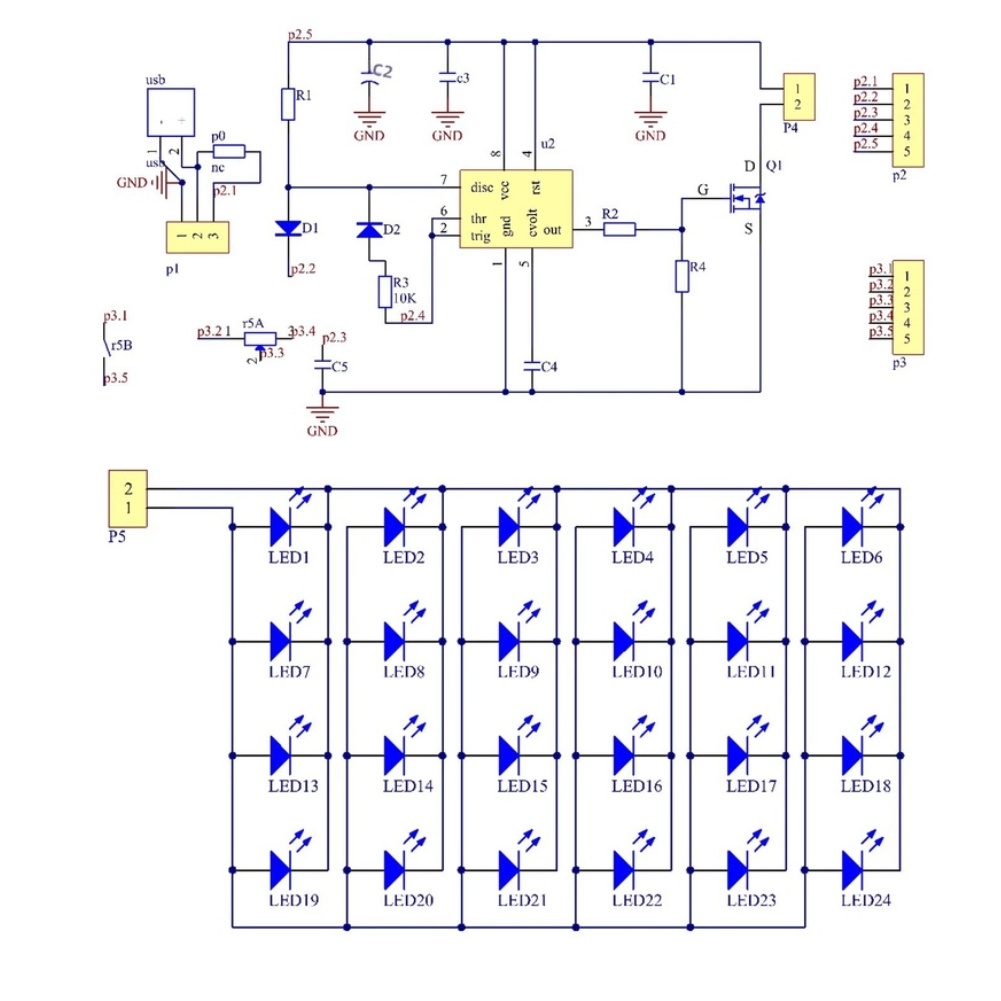 NE555 para Lâmpada de Mesa LED - Diy Electronics Desk avaliação e preço