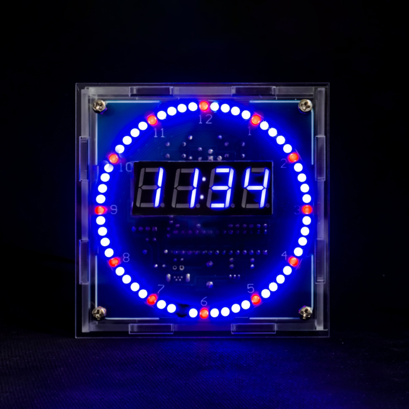 Relógio eletrônico diy luz con - Diy Electronics Desk avaliação e preço