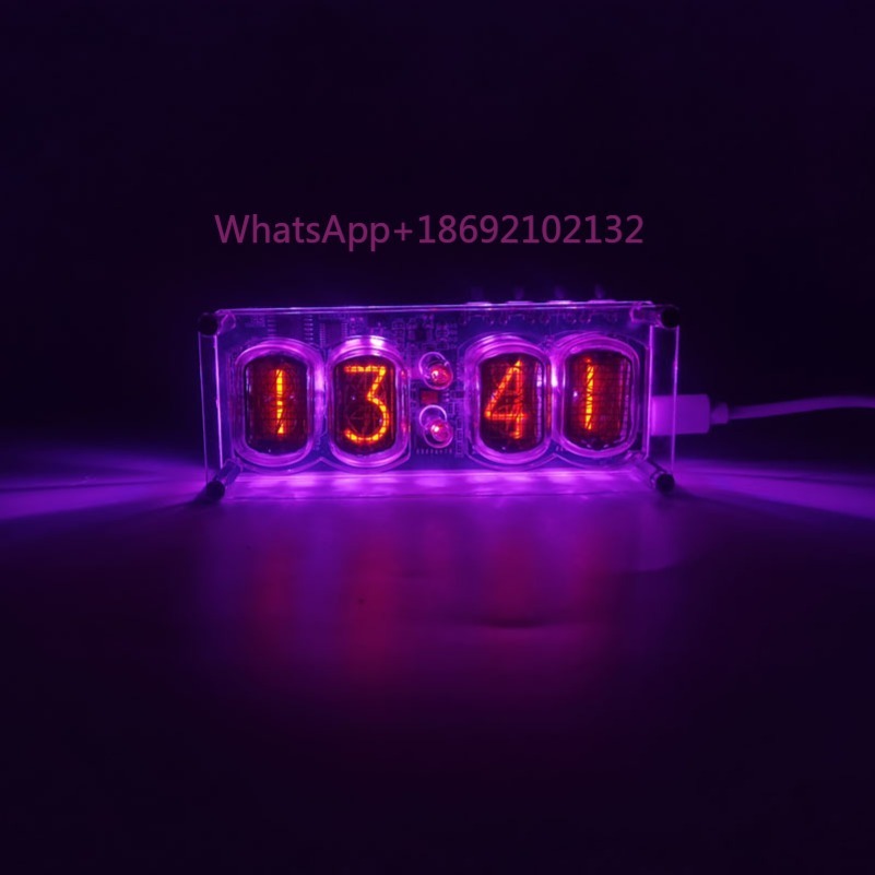 Relógio In12 Glow Clock DIY co - Diy Electronics Desk avaliação e preço