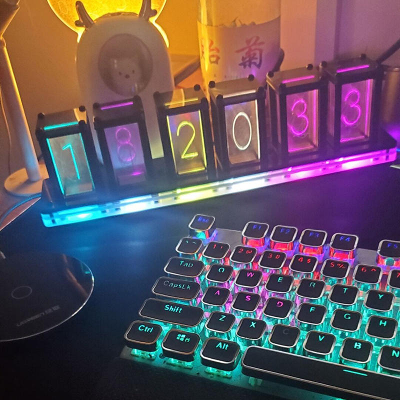 Relógio Digital LED Silent Tab - Diy Electronics Desk avaliação e preço