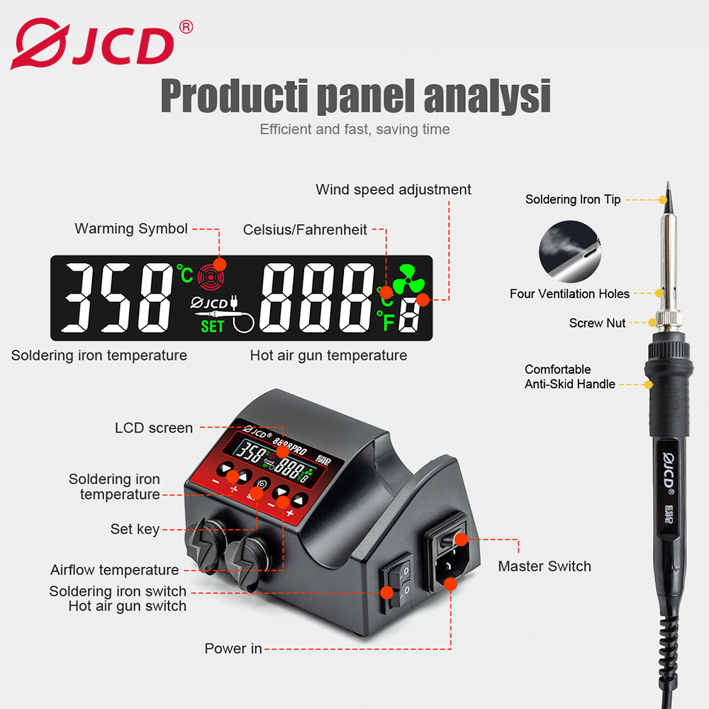 JCD-8898Pro Estação de solda,  - Smd Solder Paste avaliação e preço